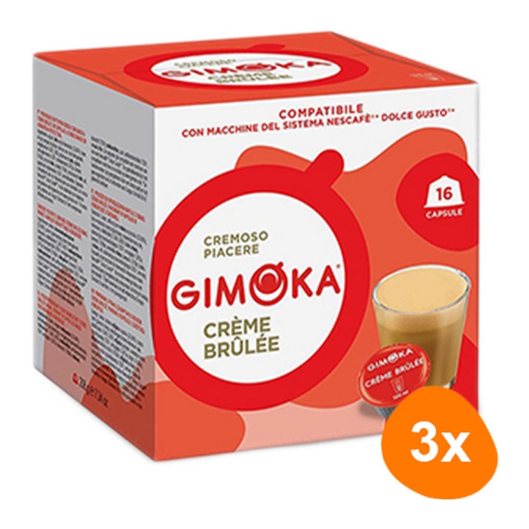Gimoka - Creme Brulee - 3x 16 Pods