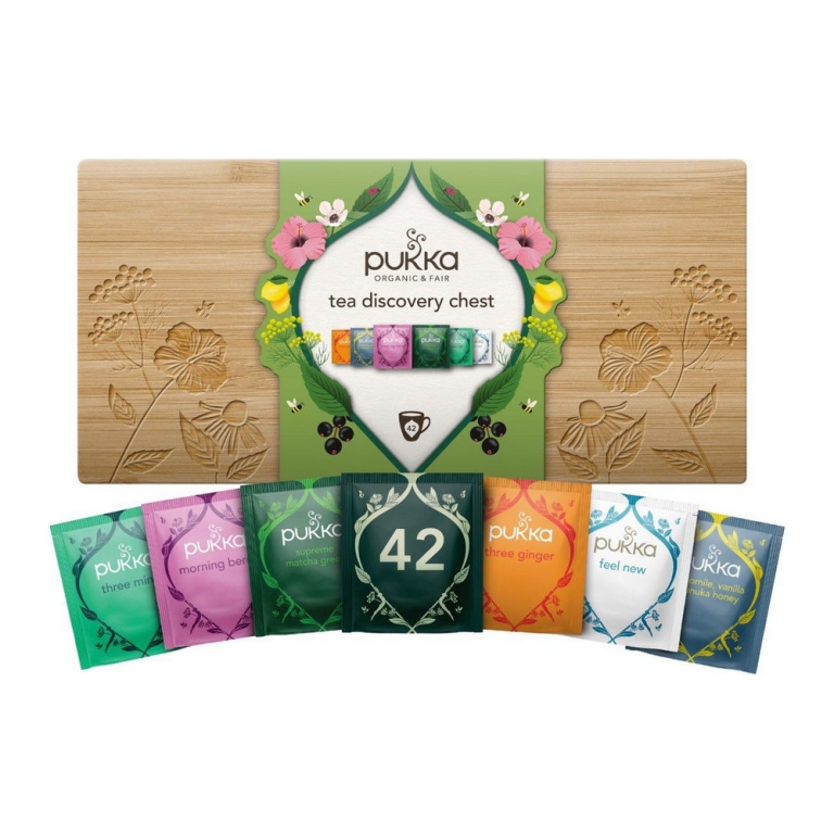 Pukka - Tea Discovery Tea Chest 6 Compartments (filled)