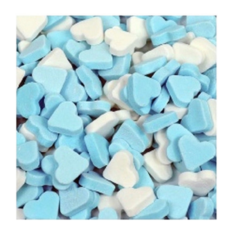 Dextrose - Fruit Hearts - Blue/White - 1 kg
