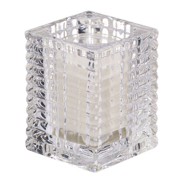Bolsius - Tealight Holder Ribbed Transparent - 6 pieces