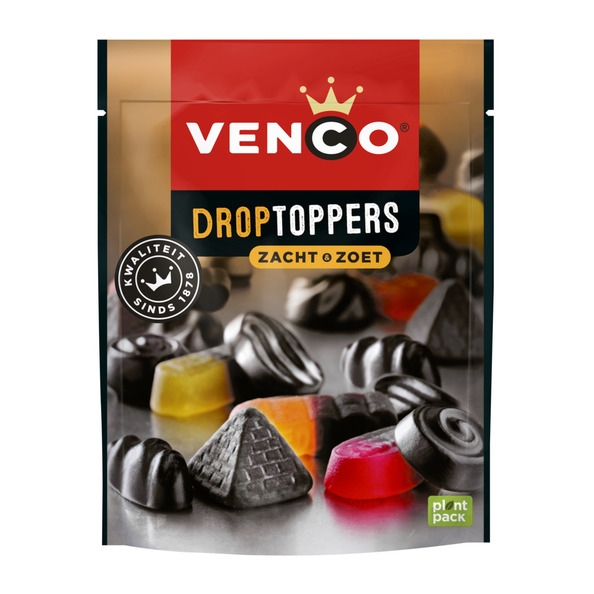 Venco - Droptoppers Zacht Zoet - 10x 225g