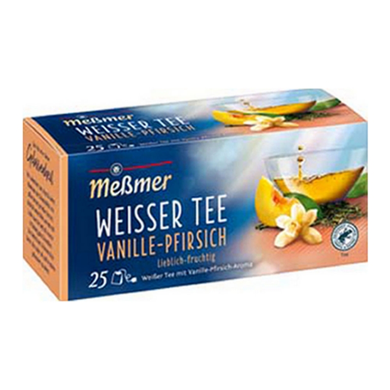 Messmer - Weisser Tee Vanille Pfirsich - 12x 25x 1,4g