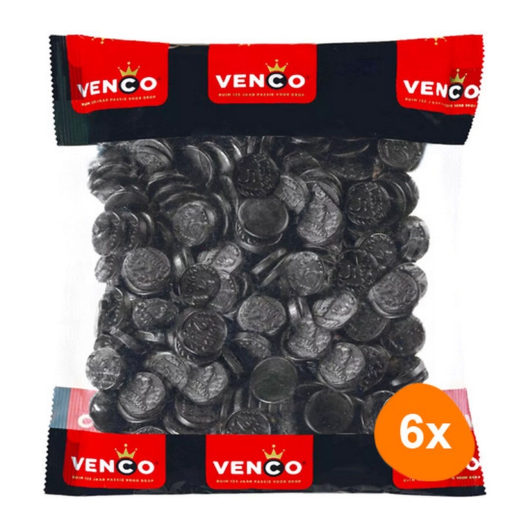 Venco - Licorice Coins - 6x 1kg