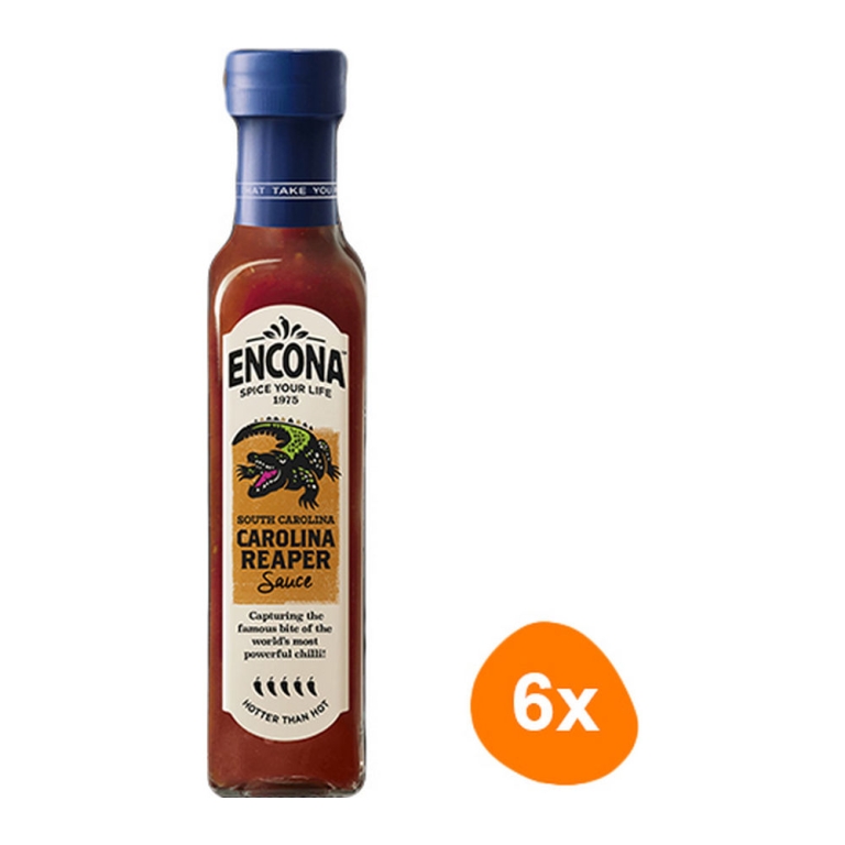 Encona - South Carolina Carolina Reaper Sauce - 6x 142ml