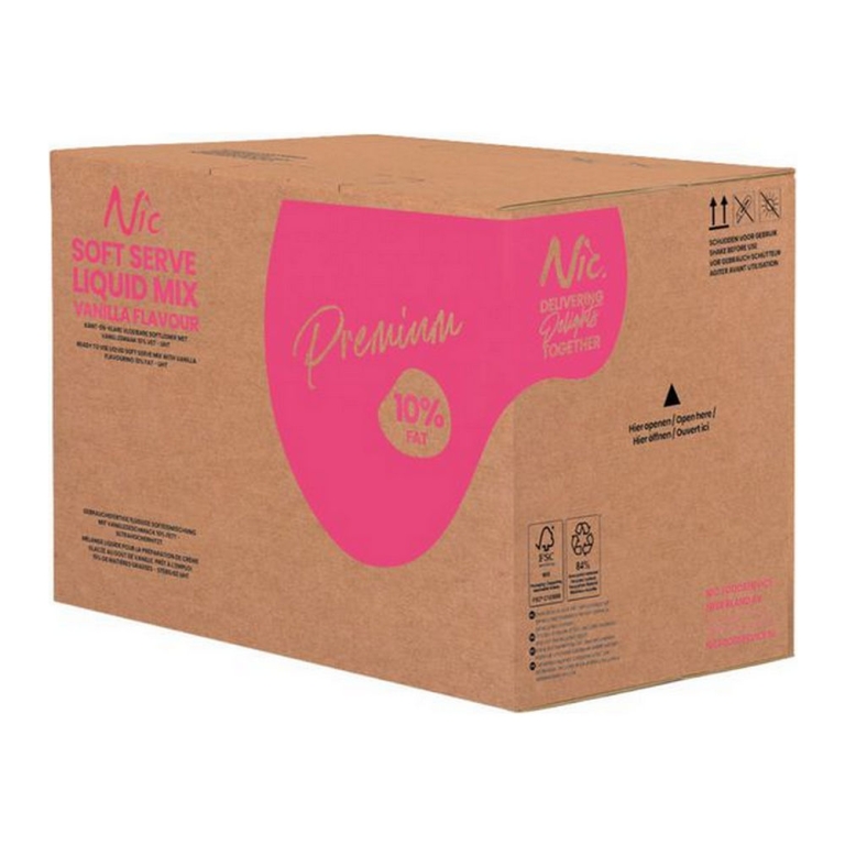 Nic - Ice Cream Mix Premium 10% Liquid - 10 litres