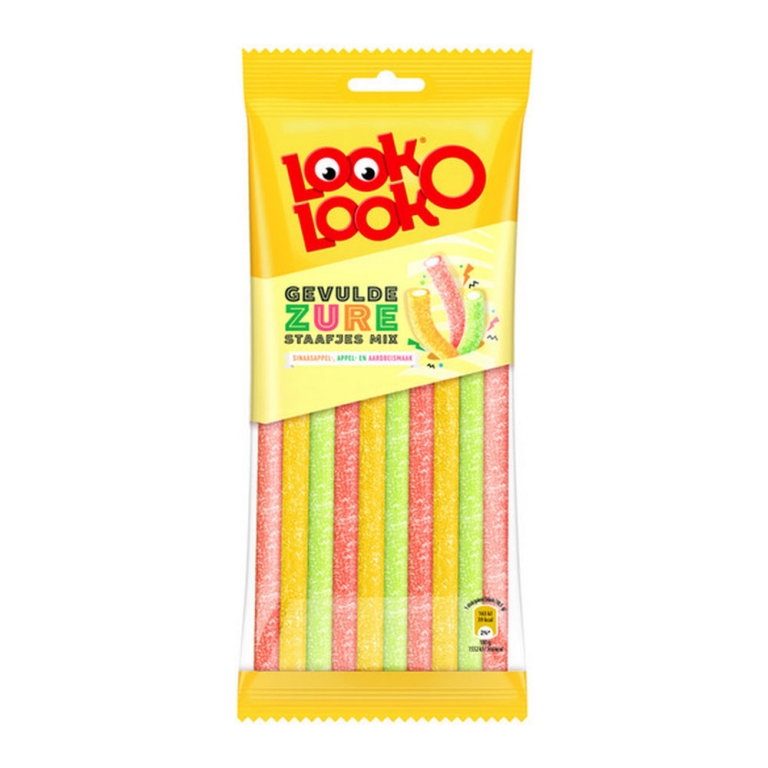 Look-O-Look - Filled Sour Sticks Mix Zak - 125g