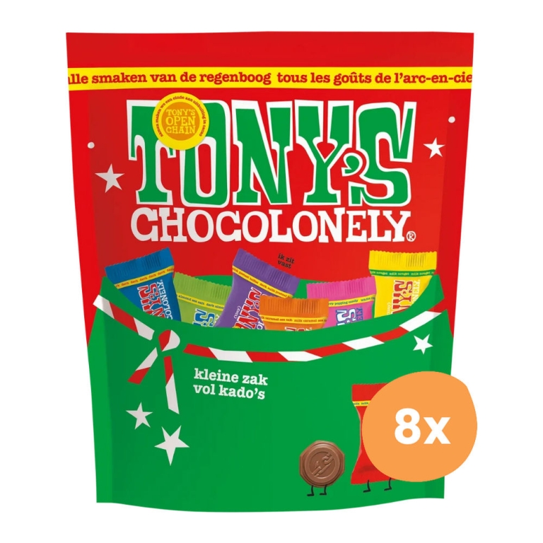 Tony's Chocolonely - Christmas Pouch Mix - 8x 126g