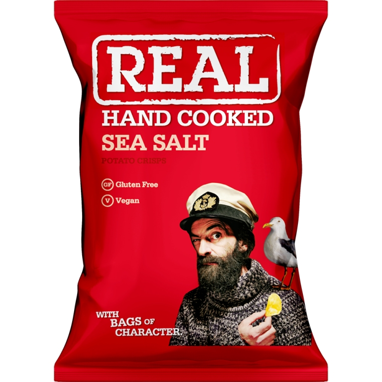Real Crisps - Sea Salt Crisps bag - 10 x 150 grams