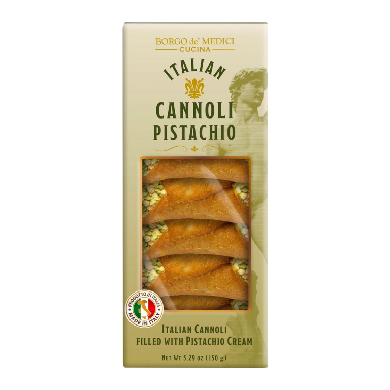 Borgo de' Medici - Cannoli Pistachio Cream - 8 x 150 grams