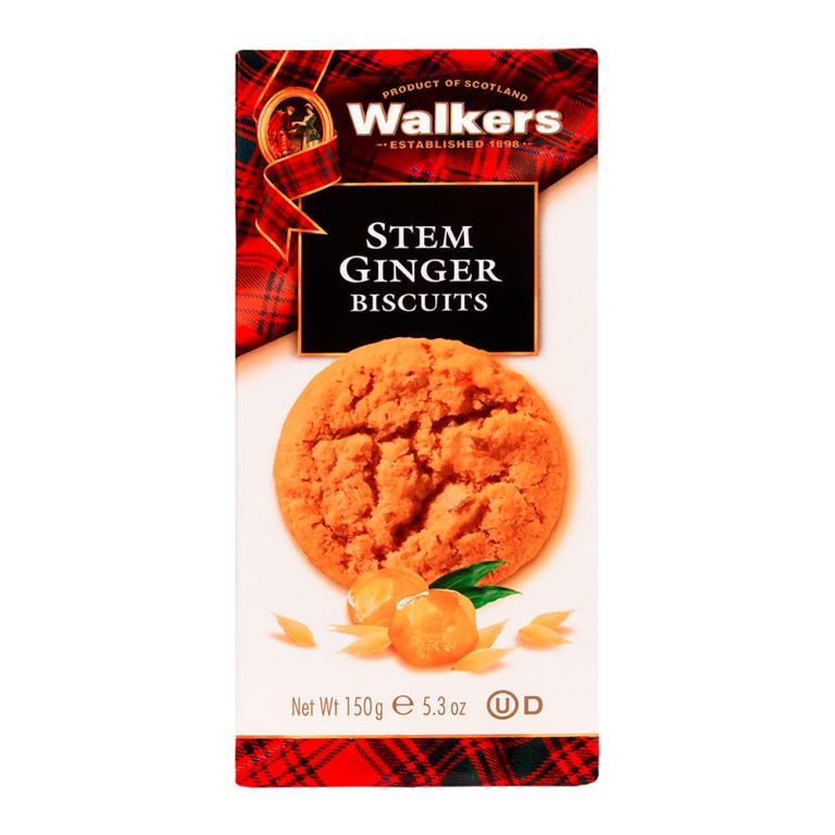 Walkers - Walker's Stem Ginger Biscuits box - 12 x 150 grams