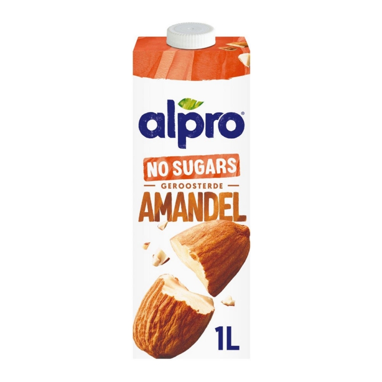 Alpro - Almond Drink No Sugars Roasted - 8x 1ltr