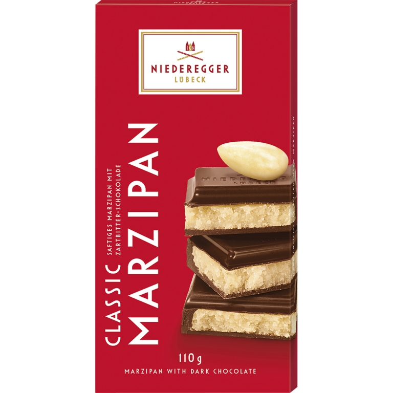 Niederegger - Marsepein Pure Chocolade - 10 x 110 grams
