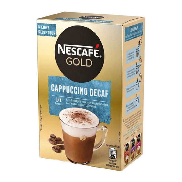 Nescafe - Gold Cappuccino Cafeinevrij Sachets - 6x 125g