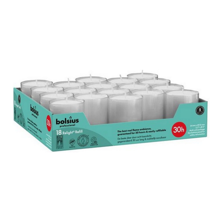 Bolsius - Relight 30 Uur Grey - 4x 18x