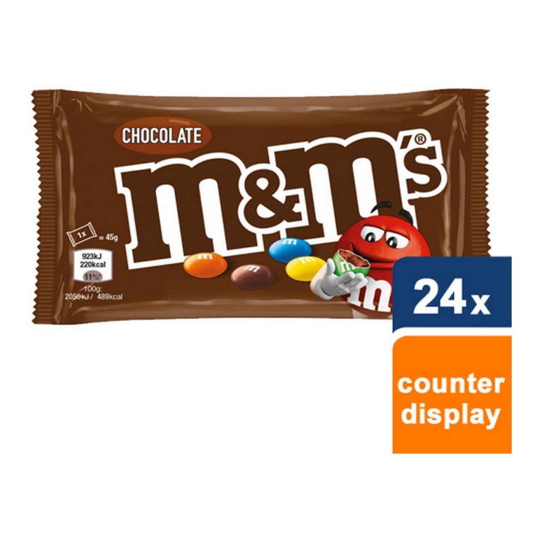M&M's - Chocolate - 24 bags