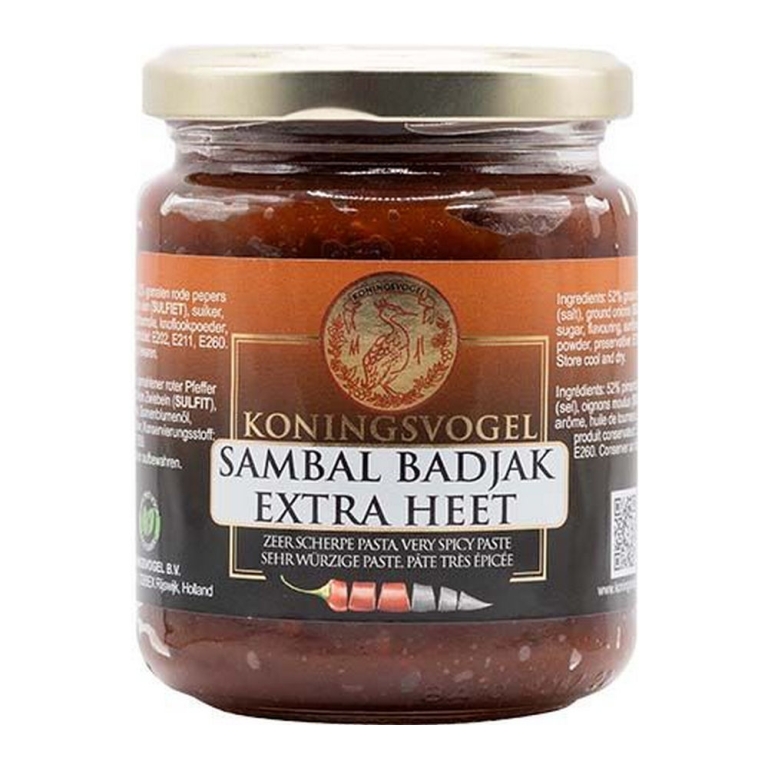 Koningsvogel - Chilli Paste/Sambal Badjak Hot - 6x 280g 