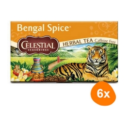 Celestial Seasonings - Bengal Spice Herbal Tea - 6x 20 Tea Bags