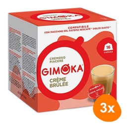 Gimoka - Creme Brulee - 3x 16 Pods