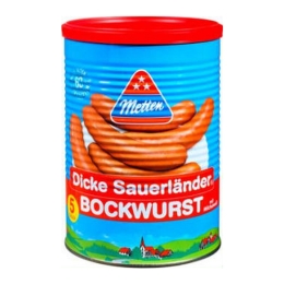 Metten - Dicke Sauerländer Bockwurst (Thick German sausage) - 5x 100g (500g)