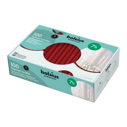 Bolsius - Gothic candles - Wine red - 100 pieces