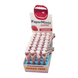 Papermints - Cool Caps Strawberry - 32x 18 stuks