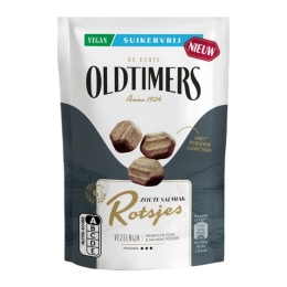Oldtimers - Oldtimer Salmiak Rotsjes Suikervrij - 12x 100g