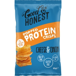 Good & Honest - Protein Crisps Cheese & Onion - 8 x 85 grams