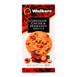 Walkers - Walker's Choc Chunk & Hazelnut Biscuits - 12 x 150 grams