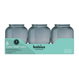 Bolsius - Relight Holder Sphere Grey - 6x