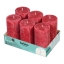 Bolsius - Rustic Pillar Candles 130/68 - Velvet Red - 6 pieces