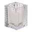 Bolsius - Tealight Holder Ribbed Transparent - 6 pieces