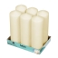 Bolsius - Pillar Candles - 250/80 - Ivory - 6 pieces