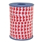 Ribbon - White with Red Hearts - 10 mm x 230 m - Per roll