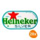 Heineken - Dripmat Silver (23cm x 16.5cm) - 20 pcs